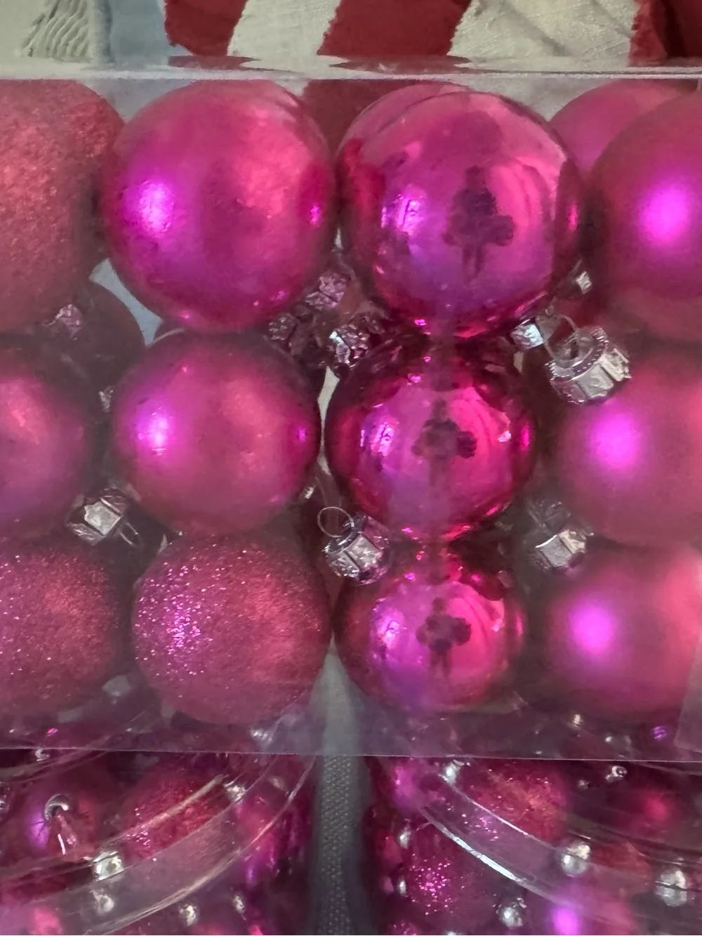 Target Hot Pink Shiny & Bright Christmas Ornament and Garland Set